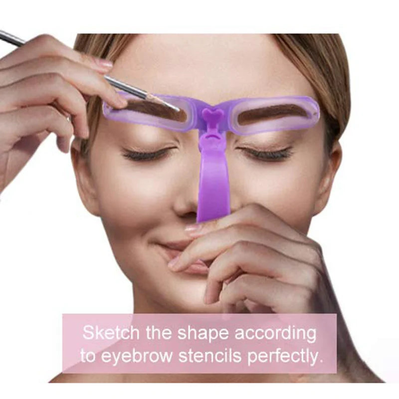 8 In 1 Reusable Eyebrow Stencil